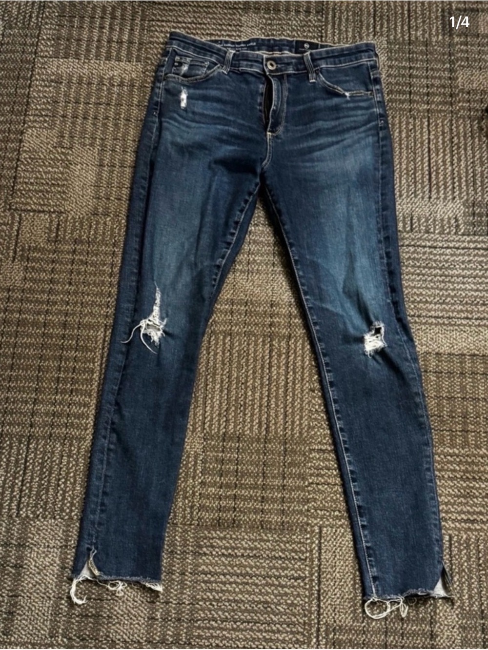 AG Adriano Goldschmied The Farrah Ankle Skinny High Rise Size 28R